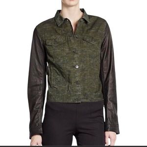 Rag & Bone Cami Camo Leather Jacket XS